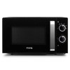 Micro-ondes Compact Design 20L VIO8 Noir H.Koenig Puissant 700W, Plateau tournant 24,5cm, Multifonction 5 niveaux de chauffe,