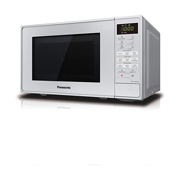 Panasonic NN-K18JMMBPQ Four à micro-ondes avec grille et platine, 800 W, 1 000 W, 5 réglages de puissance, 9 programmes autom