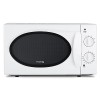 H.Koenig Micro-ondes Compact 20L VIO6B Noir, Puissant 700W, Plateau tournant 24,5cm, Multifonction 5 niveaux de chauffe et fo