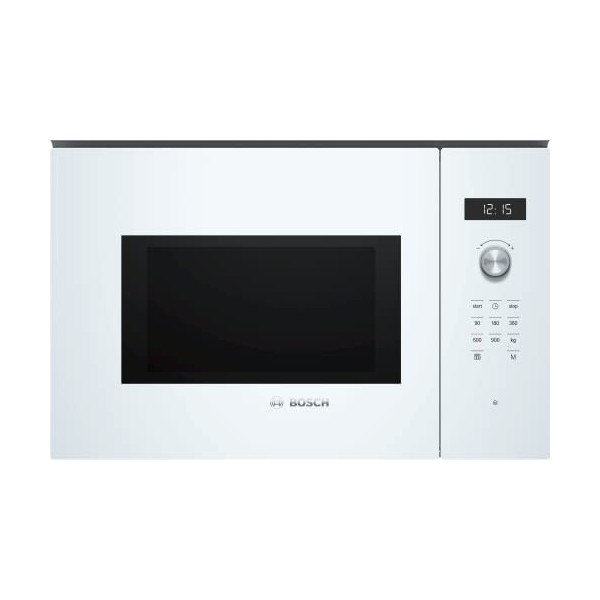 Bosch BFL554MW0 Série 6 - Micro-ondes intégrable - 59 x 38 cm - 25 litres - Blanc