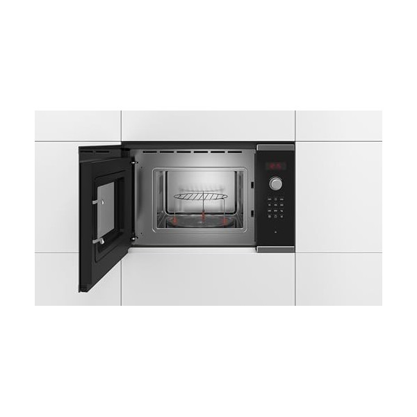 Bosch BEL523MS0 Série 4 - Micro-ondes intégrable - 60 x 38 cm - 5 puissances - 20L - Inox