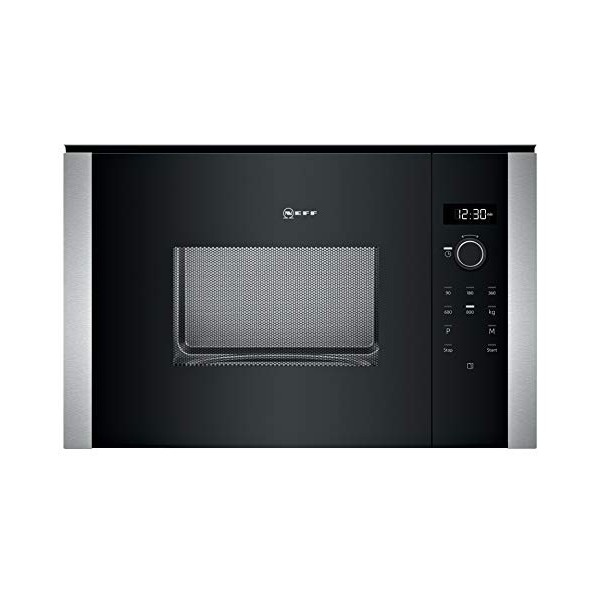 Micro ondes Encastrable Neff HLAWD23N0 - Micro-Ondes Integrable Inox et noir - 20 litres - 800 W