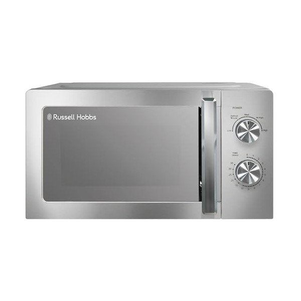 Russell Hobbs RHMM827SS Micro-ondes en acier inoxydable 20 L 800 W Manuel seulement 5 niveaux de puissance - Fonction dégivra