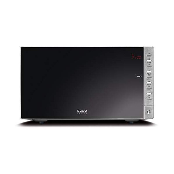 Caso HCMG 25 Comptoir 25L 900W Noir, Acier inoxydable - Micro-ondes Comptoir, 25 L, 900 W, boutons, Noir, Acier inoxydable, 