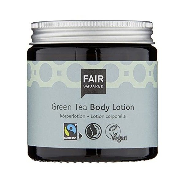 Fair Squared - Lotion pour le Corps au Thé Vert - Riche en Vitamines et Minéraux Naturels - Antioxydants pour la Douceur et l