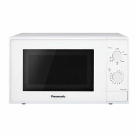 Panasonic NN-E20JWMEPG Four à Micro-Ondes avec Plateau Tournant en Verre, 20L, 800W, Décongélation, 5 Niveaux de Puissance, M