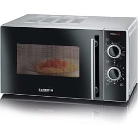 SEVERIN Four à micro-ondes 20 L, 700 W pour décongeler, chauffer et réchauffer, avec 5 niveaux de puissance, Minuteur 35 min,