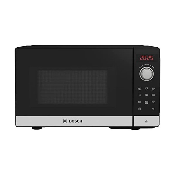 Bosch FFL023MS2 - Micro-ondes - Série 2 - Pose-libre - 44 x 26 cm - 5 puissances - 20 L - Inox