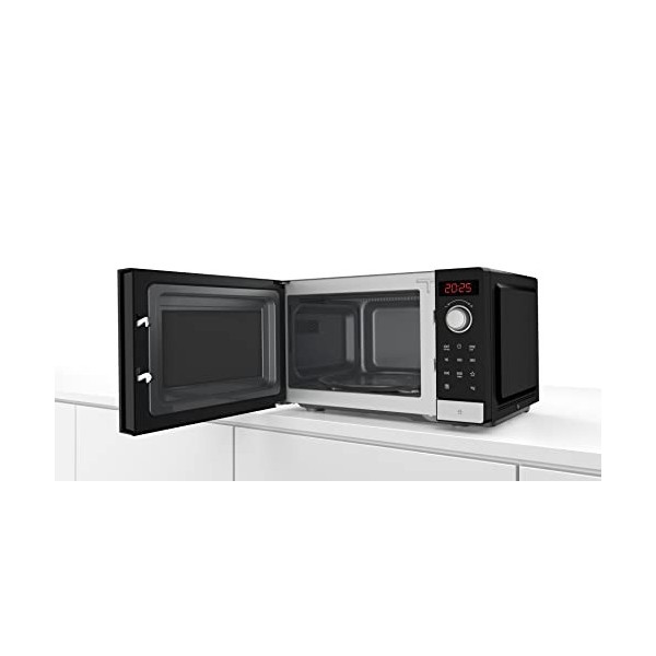 Bosch FFL023MS2 - Micro-ondes - Série 2 - Pose-libre - 44 x 26 cm - 5 puissances - 20 L - Inox