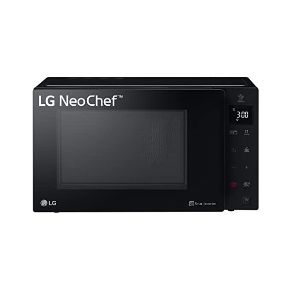 LG MH7235GPS Four à micro-ondes Smart Inverter avec grill à quartz, 32 litres, 1200 W, programmes automatiques, 5 niveaux de 
