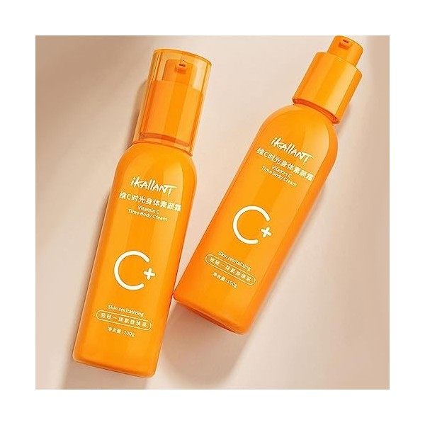 Lotion pour le corps à la vitamine C | Crème paresseuse rafraîchissante Vitamine C Time 100 ml - Lotions pour le corps pour f