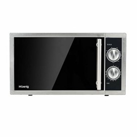 H.Koenig Four Micro-Ondes Grill 2 en 1 23L VIO7 1000W, Plateau Tournant 27cm, Multifonction 9 Programmes, Décongélation, Cuis