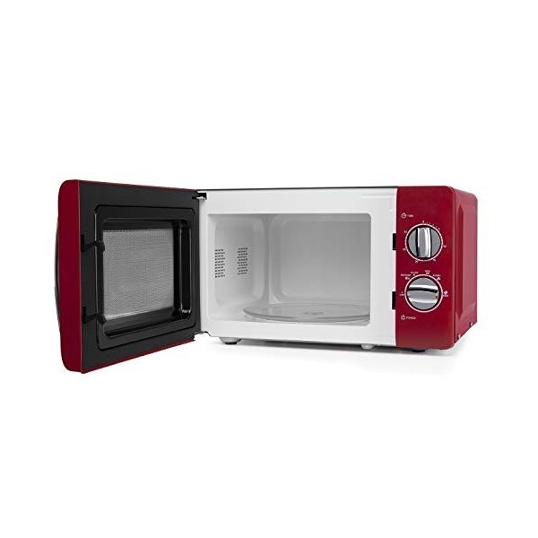 Orbegozo MI2020 Four à micro-ondes, 20 l de capacité, 6 niveaux de fonctionnement, minuterie jusqu’à 30 min, modèle vintage, 
