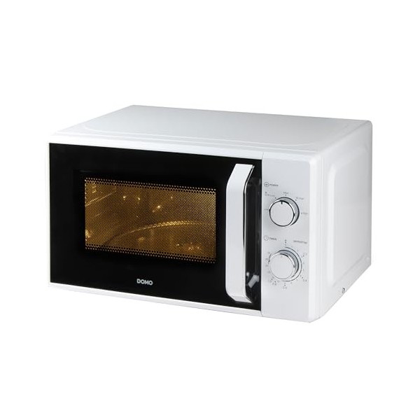 DOMO DO3120 Four à micro-ondes solo - 20 L - 800 W - blanc