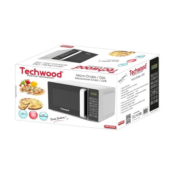 TECHWOOD Micro-Ondes 20L /Grill 700W TMO-2020D TECHWOOD