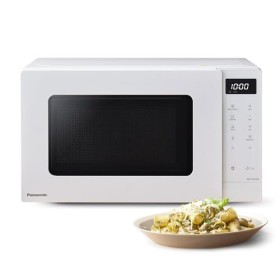 Panasonic NN-ST21QWEPG Four Micro-Ondes Solo 20L avec Plateau en Verre, 800W, Décongélation Automatique, 11 Programmes Automa