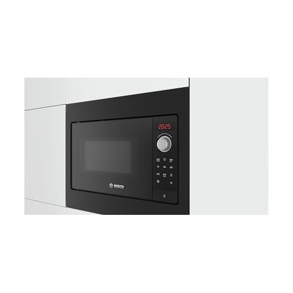 Bosch BFL523MB3F, Série 2, Micro-ondes, Encastrable, Noir
