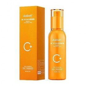 Lotion à la vitamine C pour le corps,Crème paresseuse éclaircissante, 100 ml Temps rafraîchissant à la vitamine C | Lotions p