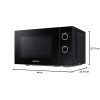 Samsung Micro-ondes 20L Glass Design noir
