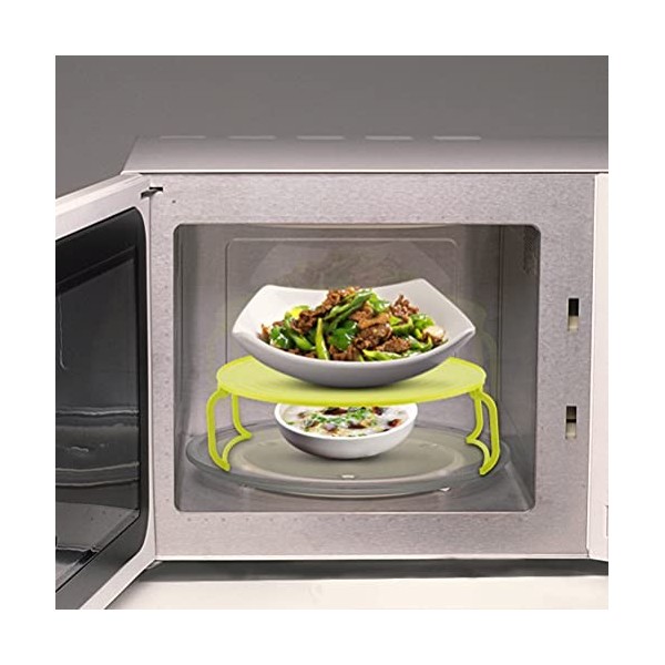 Yctze Grille de Four à Micro-Ondes en Plastique à Plusieurs Niveaux, Plateau de Cuisson à la Vapeur Résistant à la Chaleur po