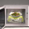 Yctze Grille de Four à Micro-Ondes en Plastique à Plusieurs Niveaux, Plateau de Cuisson à la Vapeur Résistant à la Chaleur po