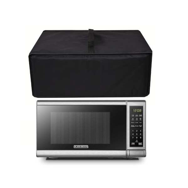 Housse anti-poussière pour fours à micro-ondes de 0,7 m³, nylon 600D imperméable, compatible avec BLACK+DECKER EM720CB7 four