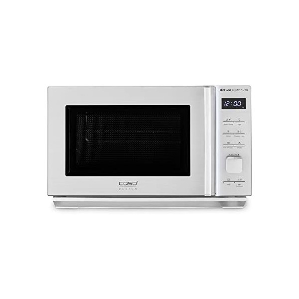 Caso M 20 Cube Micro-ondes Céramique Argent 20L 800W Affichage LED Sécurité Enfant