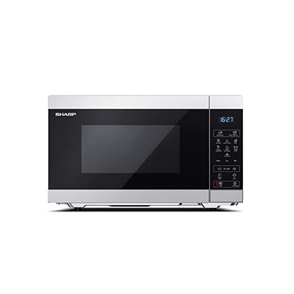 SHARP YC-MS51EW Micro-ondes Sans Grill 25 litres, contrôle numérique, micro-ondes: 900 W, 5 niveaux de puissance micro-ondes,
