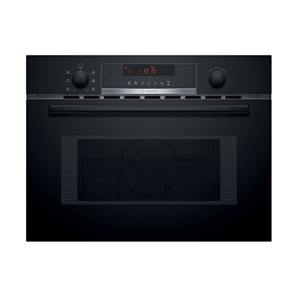 Bosch Home & Kitchen Appliances Bosch CMA583MB0B Serie 4 Four Micro Ondes Intégré à Air Chaud 45 cm Noir