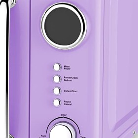 Micro-ondes violet 700 W - 20 litres - Design rétro - Emerio MW-112141.4 lilas
