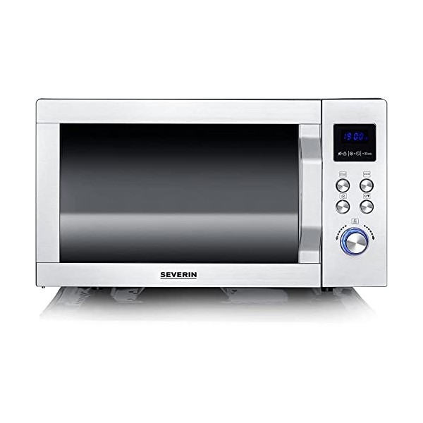 SEVERIN Four à micro-ondes 25 L, 2 050 W, Four micro-onde gril et chaleur tournante pulsée, Micro-onde 10 niveaux de puissanc