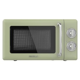 Cecotec Micro-Ondes Mécanique Proclean 3010 Retro Vert. 20 L, 700 W en 6 niveaux, minuterie jusquà 30 minutes, mode dégivrag