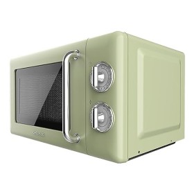 Cecotec Micro-Ondes Mécanique Proclean 3010 Retro Vert. 20 L, 700 W en 6 niveaux, minuterie jusquà 30 minutes, mode dégivrag