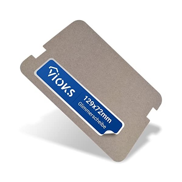 VIOKS Sharp PCOVPA309WRE0 Disque de mica pour micro-ondes 129 x 72 mm de rechange pour plaque de mica Sharp PCOVPA309WRE0 – C