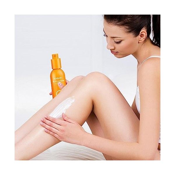 Lotion éclaircissante pour le corps | Crème paresseuse rafraîchissante Vitamine C Time 100 ml | Lotions corporelles de maquil