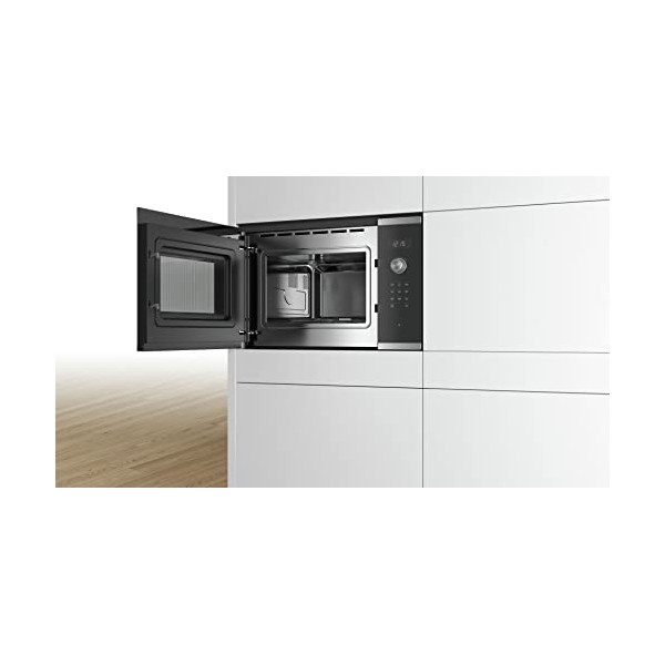Bosch BFL554MS0 Série 6 - Micro-ondes intégrable - 59 x 38 cm - 25 litres - Inox