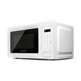BLACK+DECKER Micro-ondes avec grill, Blanc, 20 L