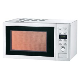 L2G - Four Micro-Ondes Professionnel - 900 W - Intérieur & Extérieur Inox - 9 Programmes de Cuisson - Afficheur Digital - Pla