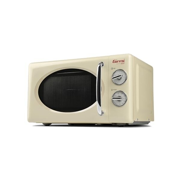 Girmi FM21 Four micro-ondes combiné, design vintage, 20 litres, 700 + 800 W