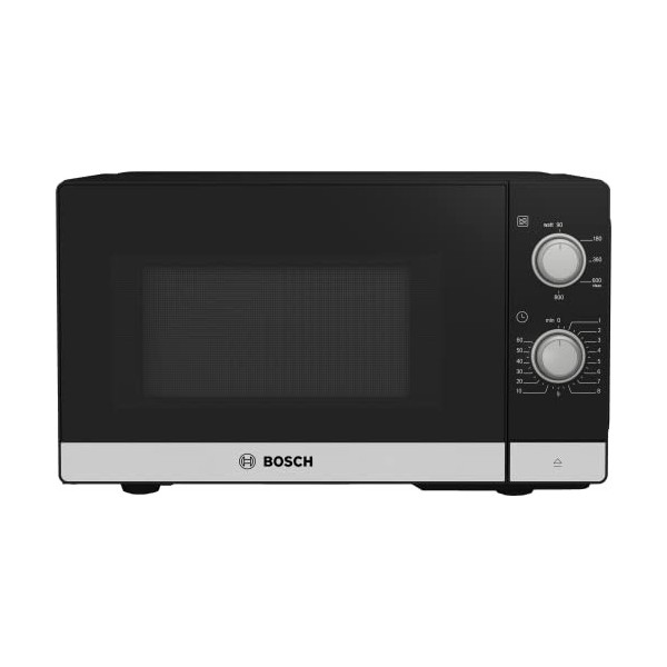 Bosch FFL020MS2 Série 2, Micro-ondes pose-libre - 44 x 26 cm - 20 L - 5 puissances - Inox