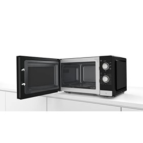 Bosch FFL020MS2 Série 2, Micro-ondes pose-libre - 44 x 26 cm - 20 L - 5 puissances - Inox