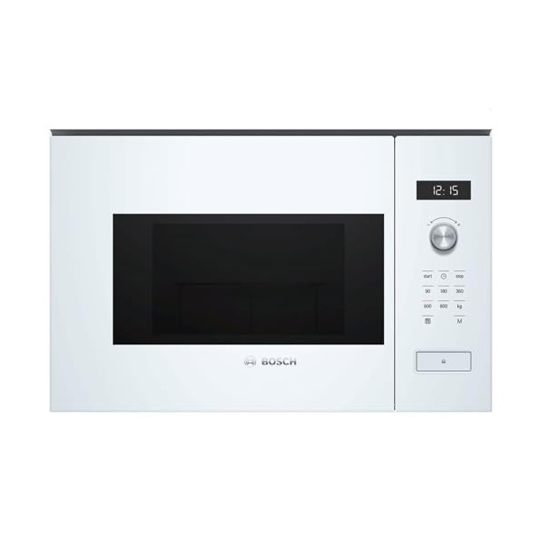 Bosch Serie 6 BFL524MW0 Intégré - Micro-ondes Intégré, Micro-ondes grill, 20 L, 800 W, Rotatif, Tactil, Blanc 