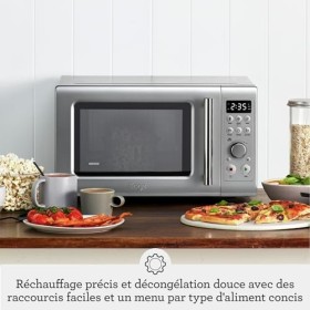 Sage - The Compact Wave Soft Close - Micro-ondes à Fermeture Douce - Argent