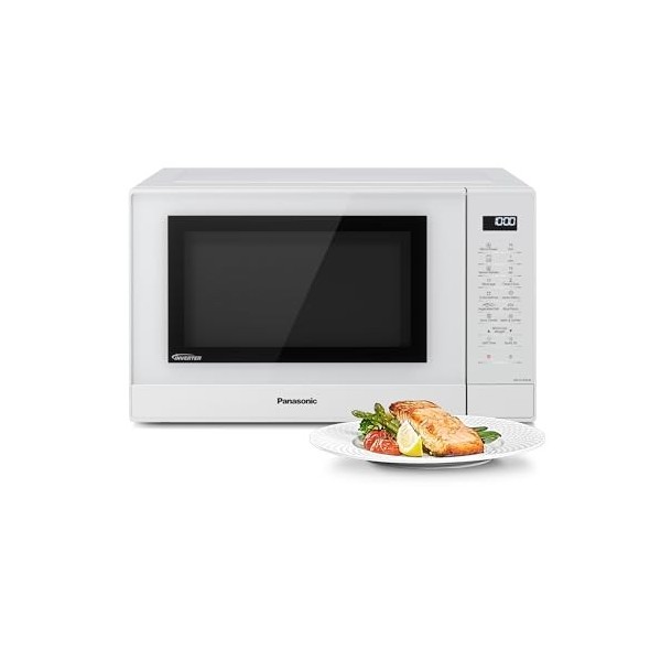 Panasonic NN-GT46KBSUG Four à Micro-ondes et Gril avec Plateau Tournant, 31 litres, Aacier Inoxydable, 1000 W, GrilL 1100 W,