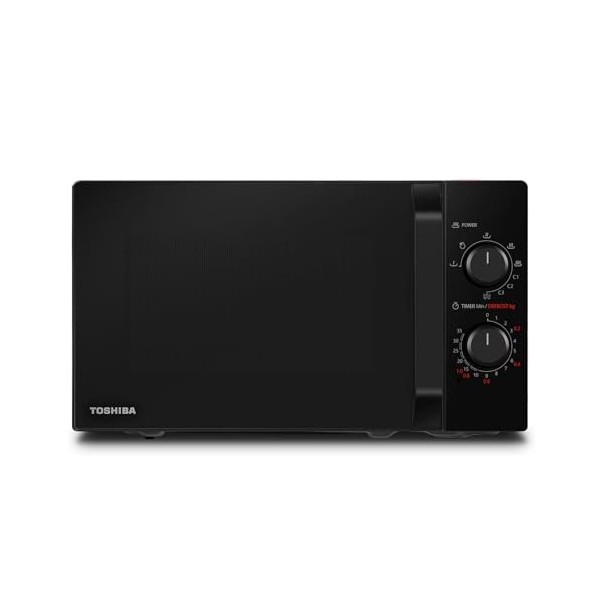 Toshiba MW2-MG20P BK 3-en-1 Four Micro-ondes Grill Combiné, 20 L, 5 Niveaux de Puissance Réglables, Minuteur, 800 W, Grill 1