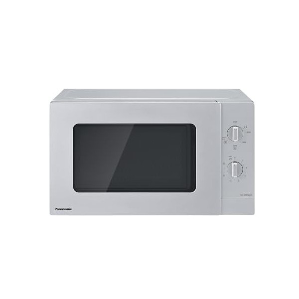 Panasonic NN-GM23QMEPG Four à Micro-Ondes Gril 20L avec Plateau en Verre et Grille Métallique, 800W, Grill 1000W, Décongélati