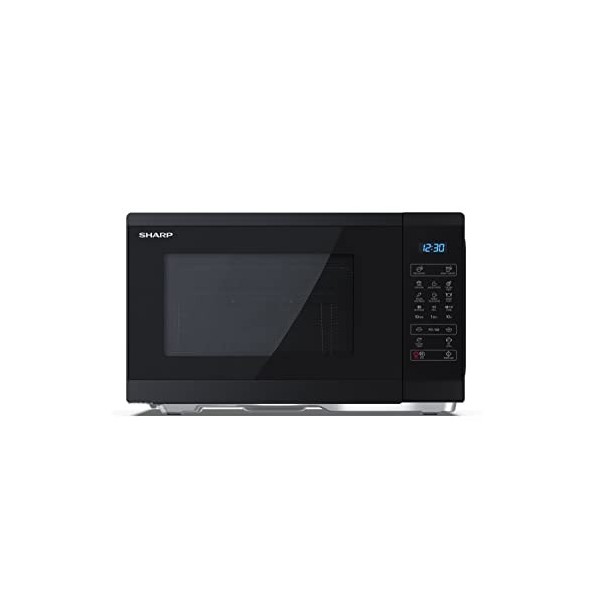Sharp YC-MG252AE-B, Four micro-ondes, Noir de 25 litres avec gril