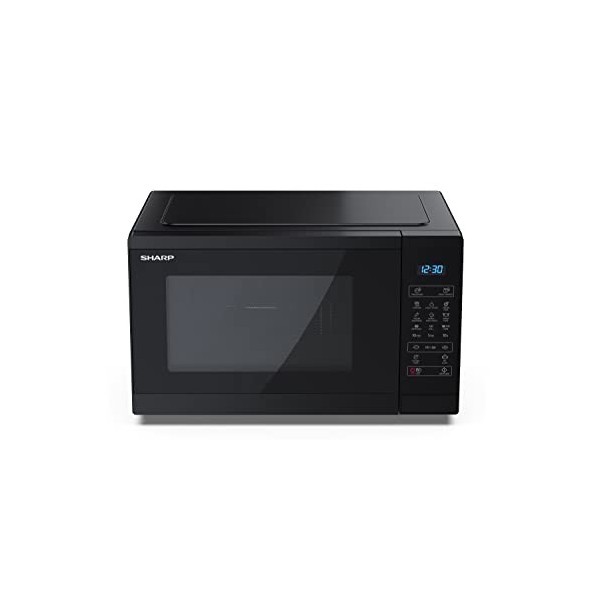 Sharp YC-MG252AE-B, Four micro-ondes, Noir de 25 litres avec gril