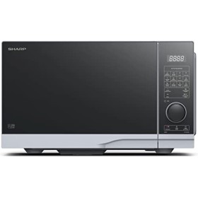 Sharp YC-PG254AE-S four Micro-ondes 25 litres + Grill, Noir commandes semi numériques