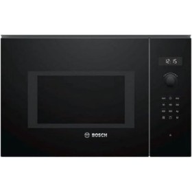 Bosch BEL554MB0 Serie 6 Micro-ondes encastrable / 900 W / 25 L/Plateau tournant 31,5 cm/Butée de porte gauche/noir/AutoPilot 